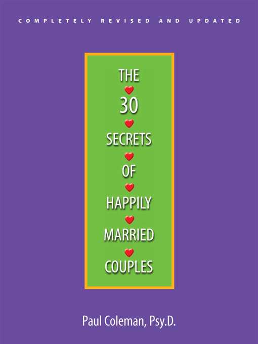 Title details for The 30 Secrets of Happily Married Couples by Paul Coleman - Wait list